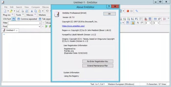 EmEditor Professional 23.0.3 for windows instal free