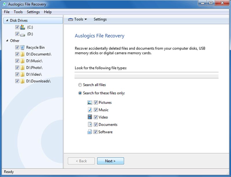 auslogics data recovery