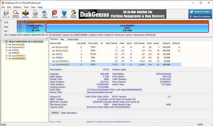 partition bad disk full version