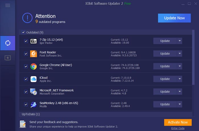 IObit Software Updater Pro 6.1.0.10 instaling