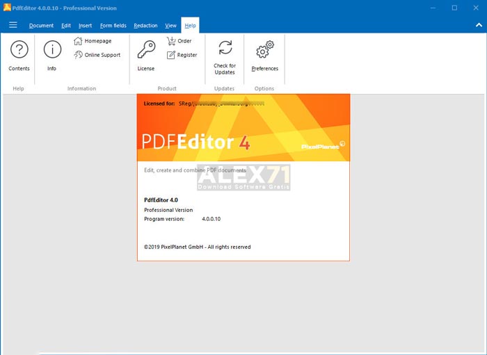 Free Download PixelPlanet PDFeditor Full Crack PC Windows
