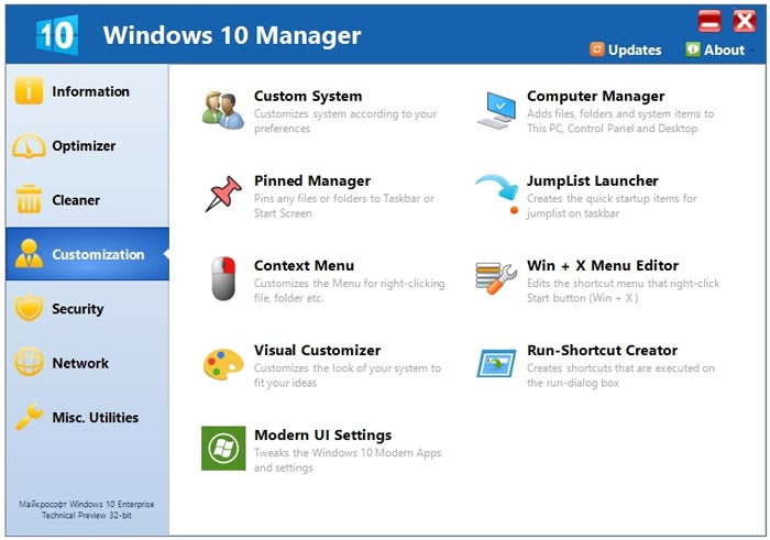 instal the new version for mac Windows 10 Manager 3.8.3