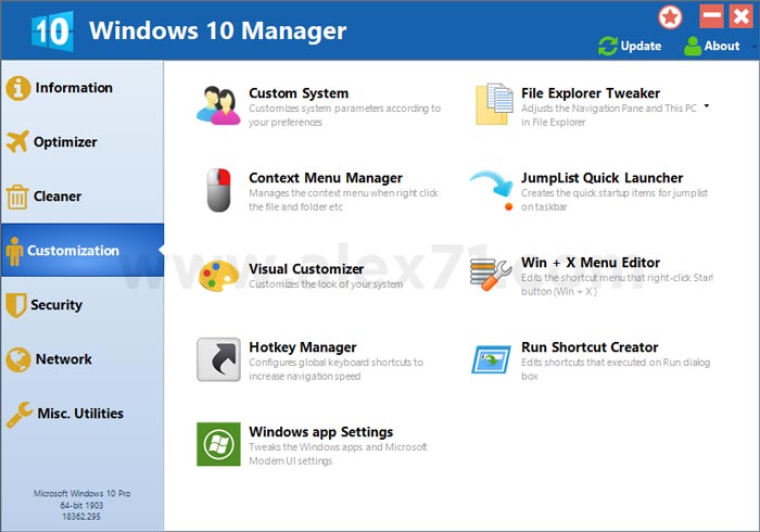 Windows 10 Manager Full Crack Free Download ALEX71